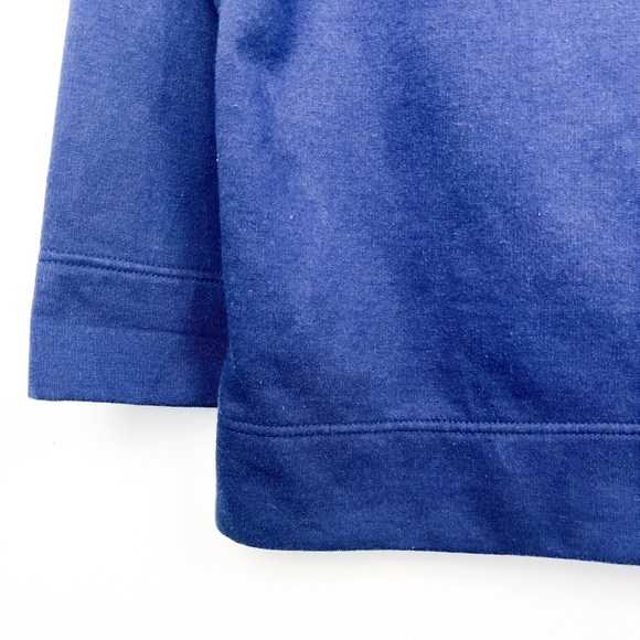 Bobbie Brooks Blue Vintage Style Textured Christmas Holiday Sweater - Picture 10 of 14